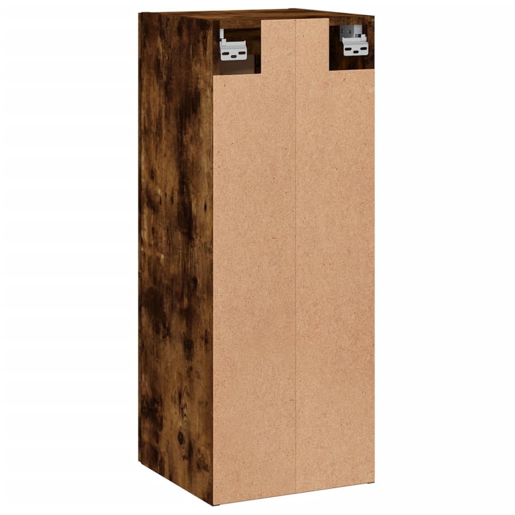 Wall Mounted Cabinet Smoked Oak 34,5x34x90 cm Engineered Wood