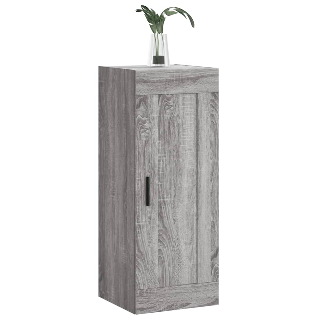 Wall Mounted Cabinet Grey Sonoma 34,5x34x90 cm Engineered Wood