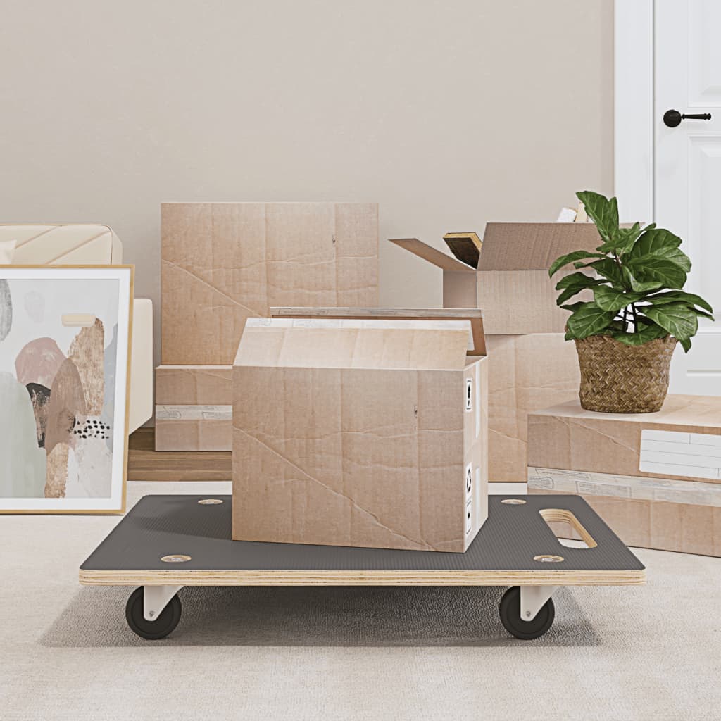 Transport Trolleys 2 pcs Rectangular 80x55x11.5 cm
