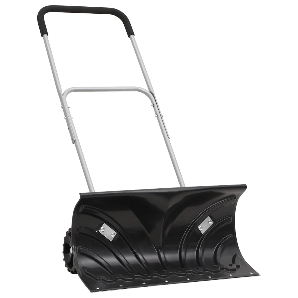vidaXL Snow Shovel with Extendable Handle Black 66 cm Blade Steel