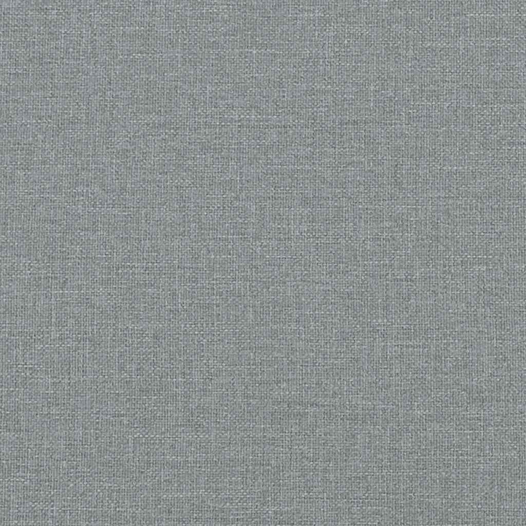 Day Bed without Mattress Light Grey 90x190 cm Single Fabric