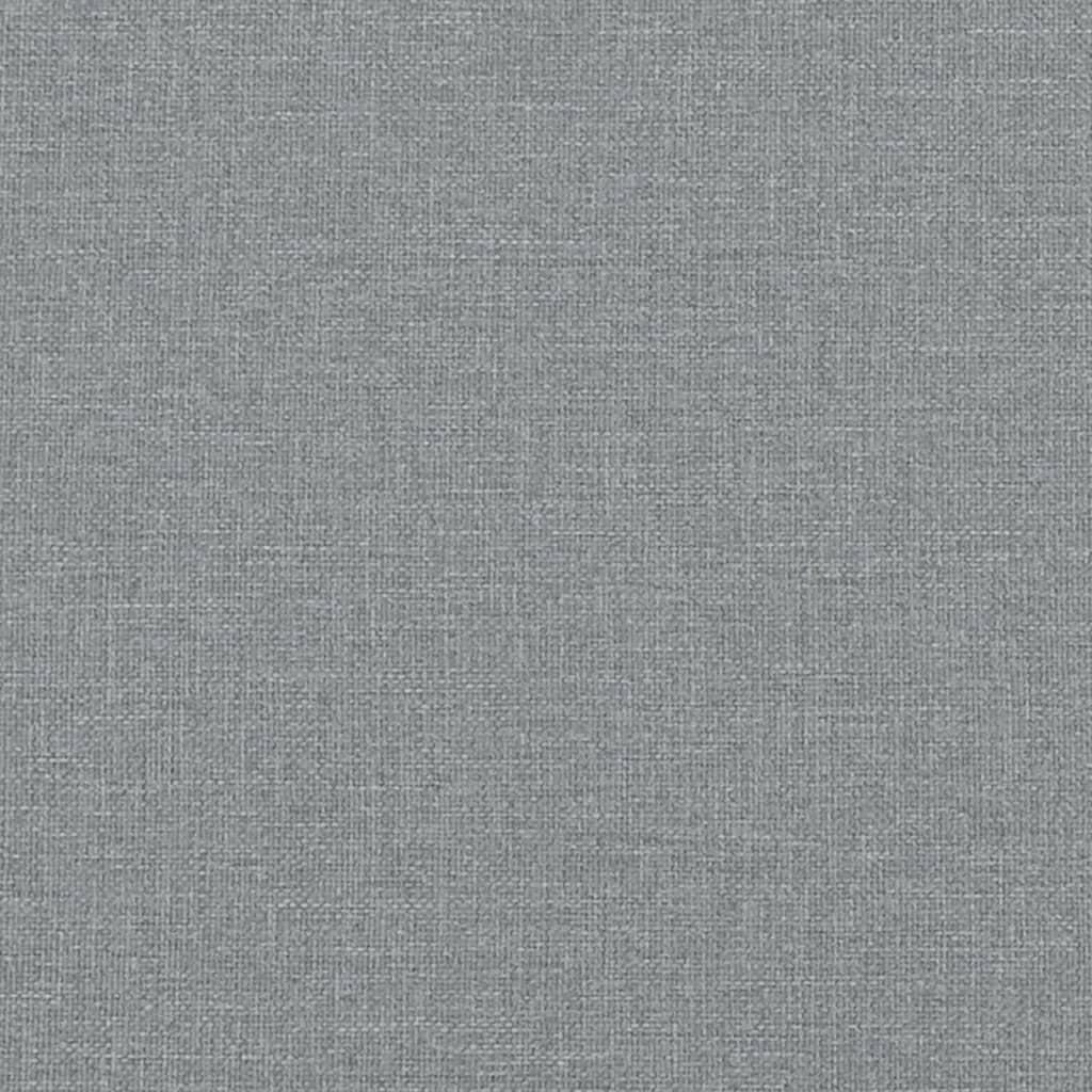 Day Bed without Mattress Light Grey 90x190 cm Single Fabric
