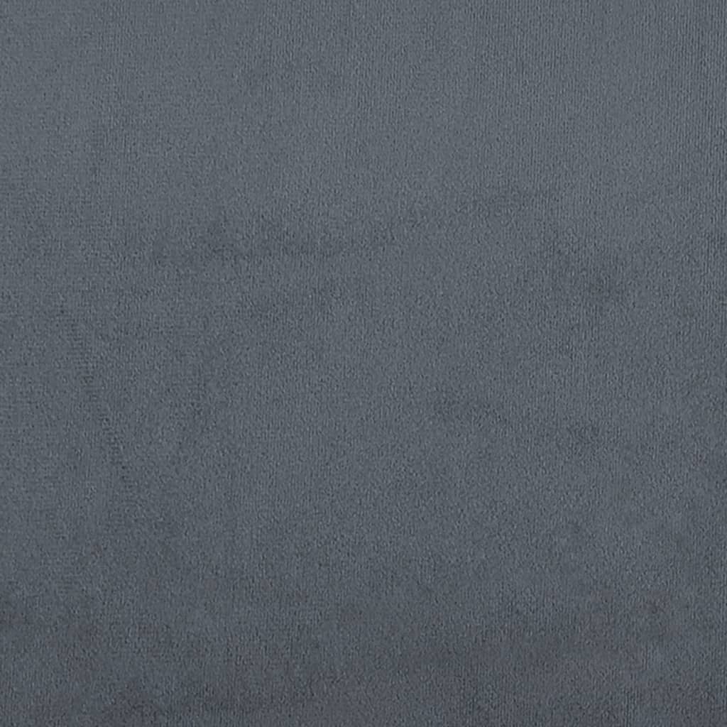 Day Bed without Mattress Dark Grey 90x190 cm Single Velvet