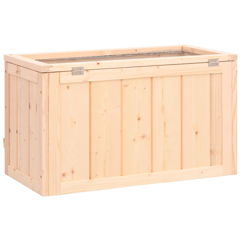 vidaXL Hamster Cage 60x30x35 cm Solid Wood Fir