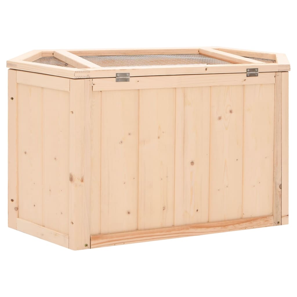 vidaXL Hamster Cage 80x40x43 cm Solid Wood Fir