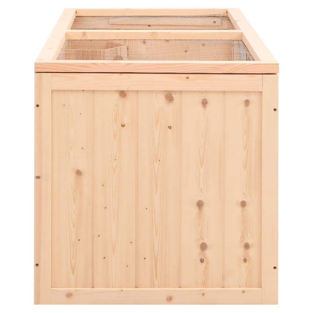 vidaXL Hamster Cage 104x52x54 cm Solid Wood Fir