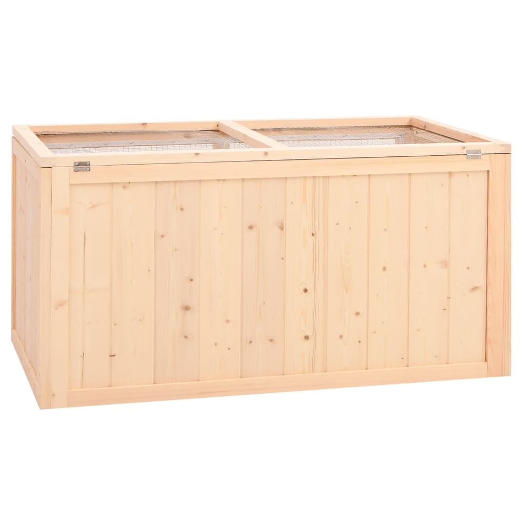 vidaXL Hamster Cage 104x52x54 cm Solid Wood Fir