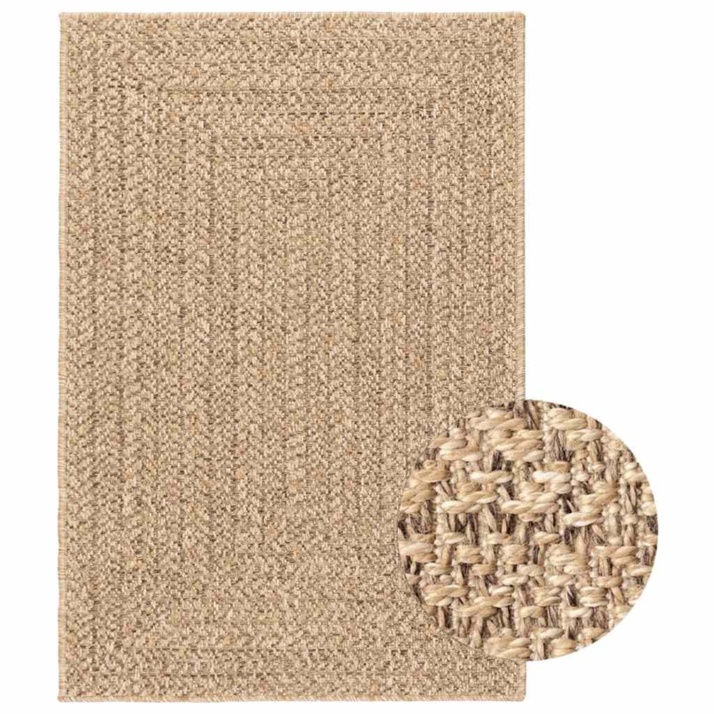 Rug ZIZUR 120x170 cm Jute Look Indoor and Outdoor