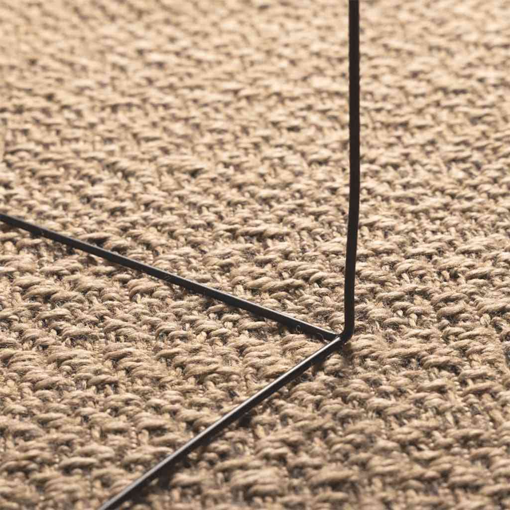 Rug ZIZUR 120x170 cm Jute Look Indoor and Outdoor
