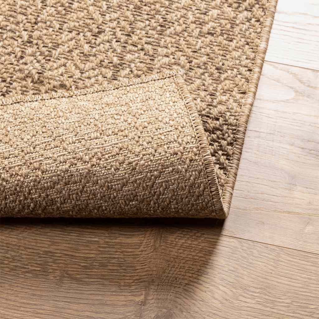 Rug ZIZUR 200x290 cm Jute Look Indoor and Outdoor