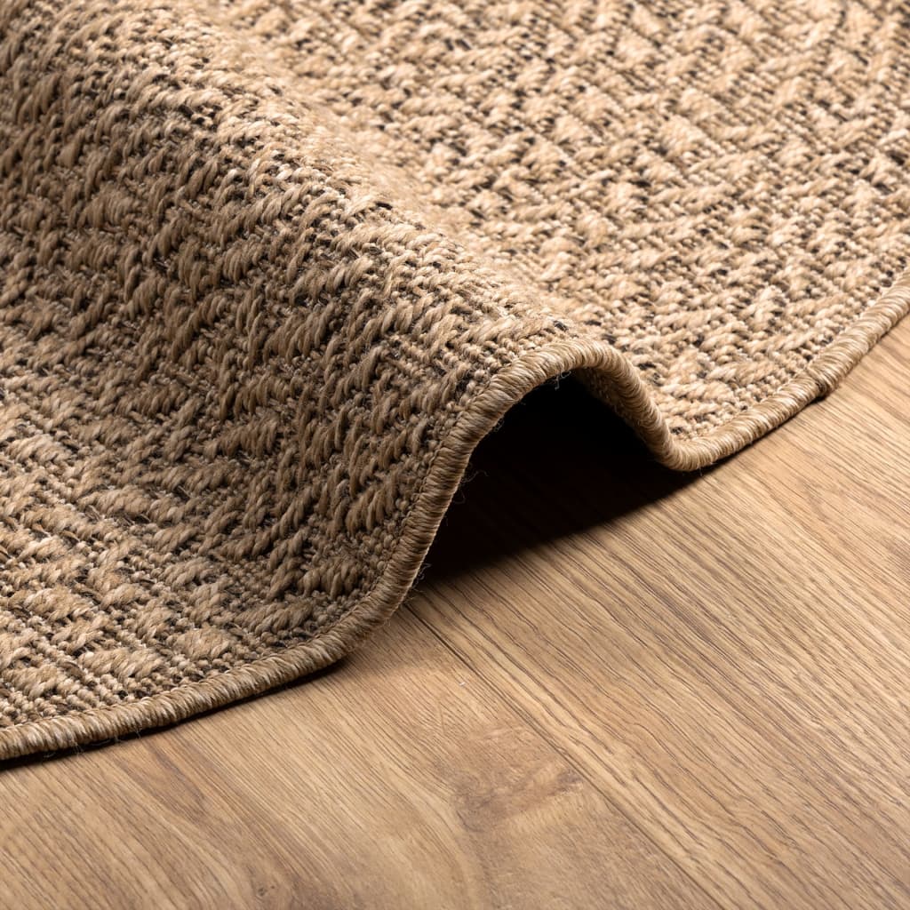 Rug ZIZUR 90 cm Jute Look Indoor and Outdoor