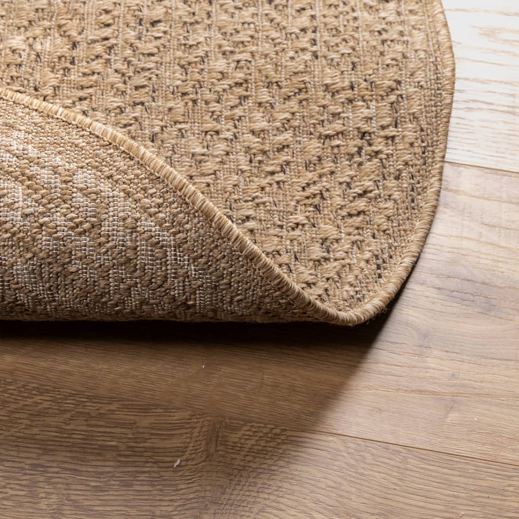 Rug ZIZUR 120 cm Jute Look Indoor and Outdoor
