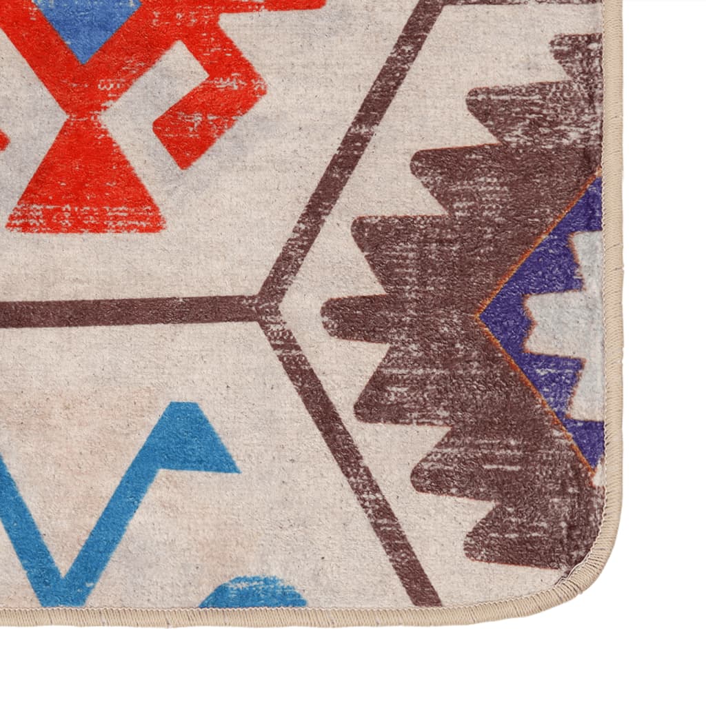 vidaXL Rug Washable Multicolour 160x230 cm Anti Slip