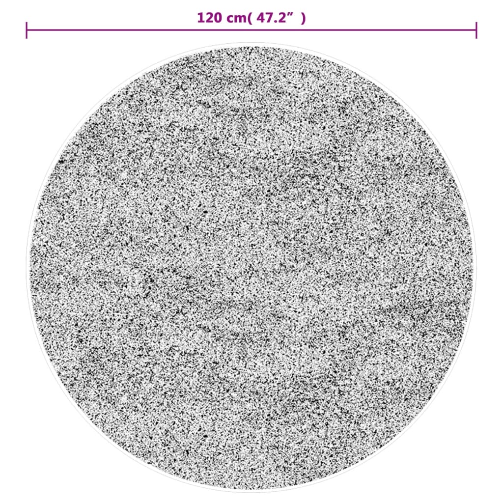 vidaXL Rug Washable Multicolour Ø 120 cm Anti Slip