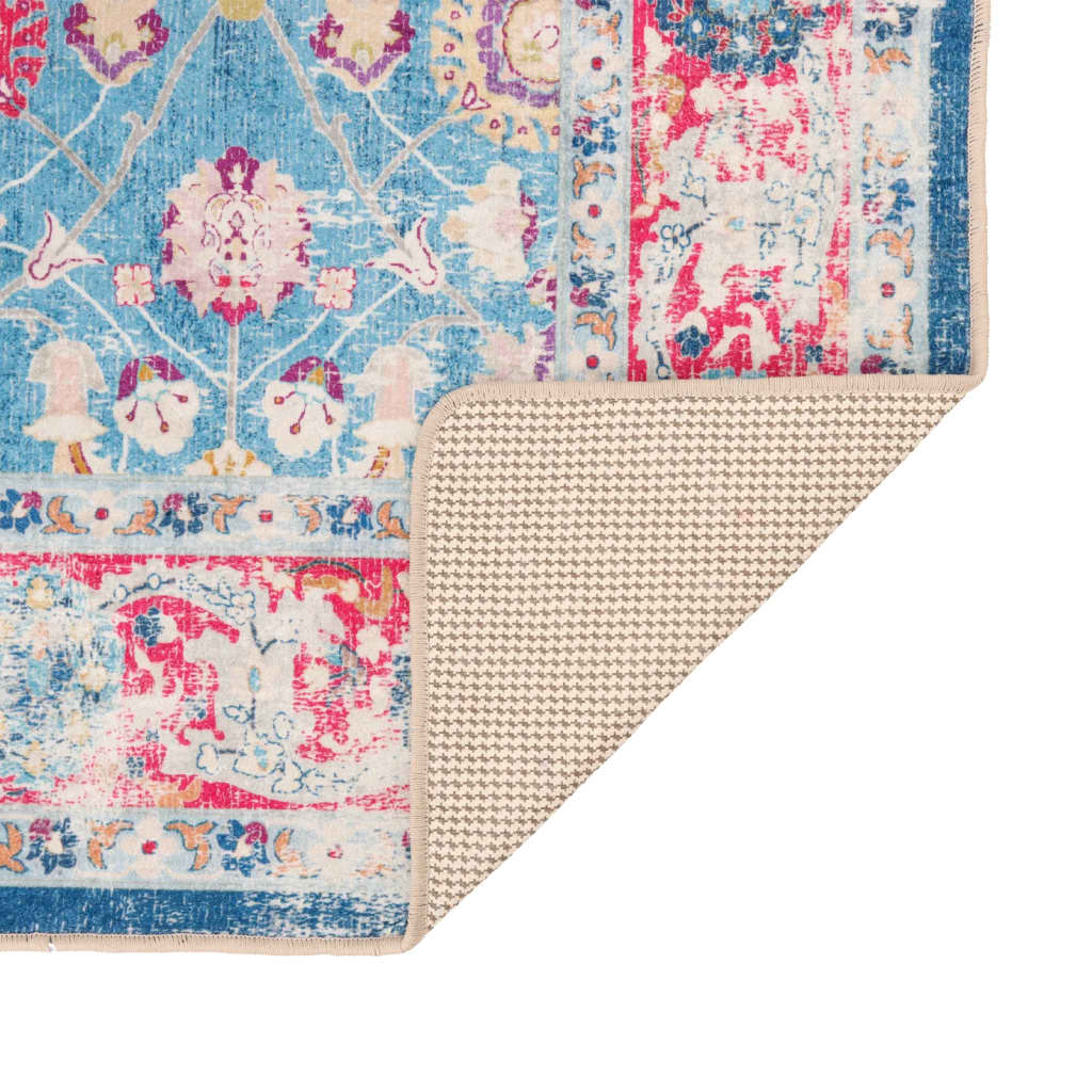 vidaXL Rug Washable Multicolour 120x180 cm Anti Slip