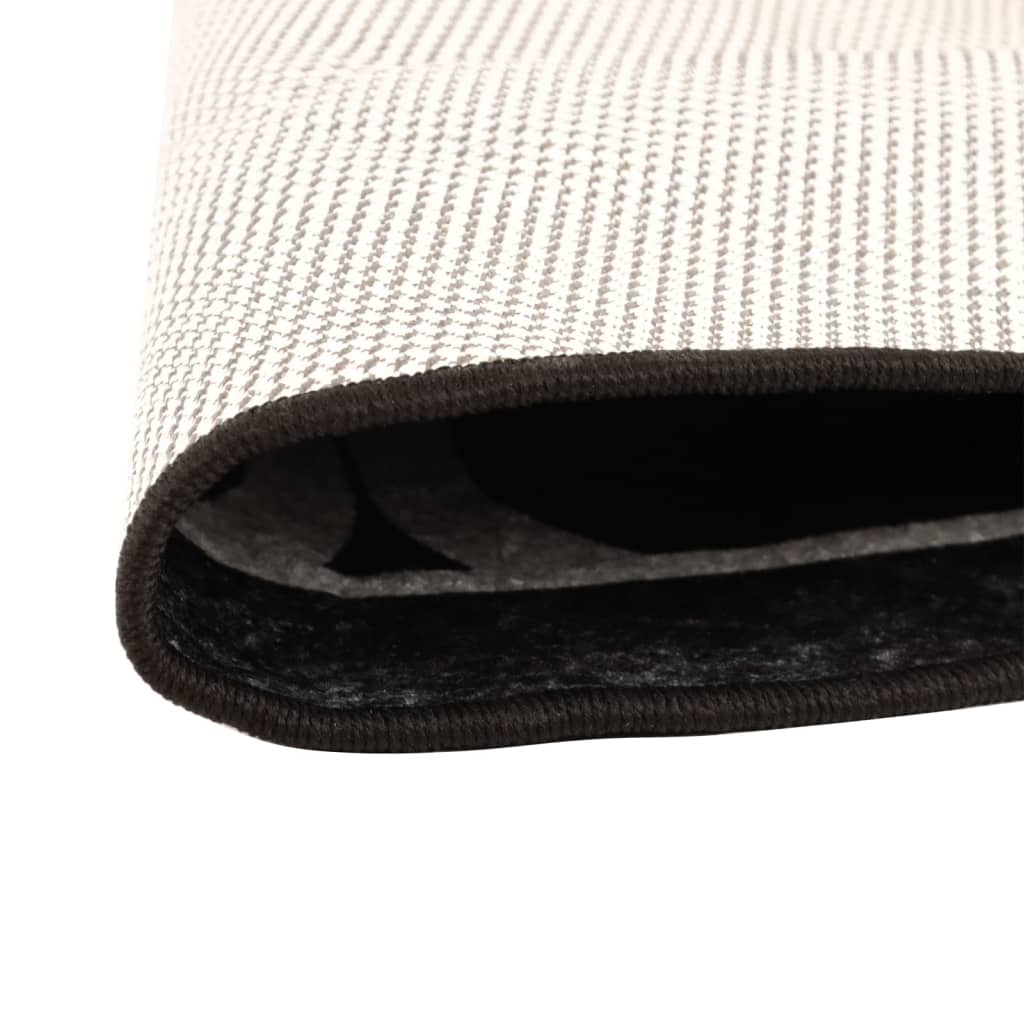 Rug Washable Black and White Ø 120 cm