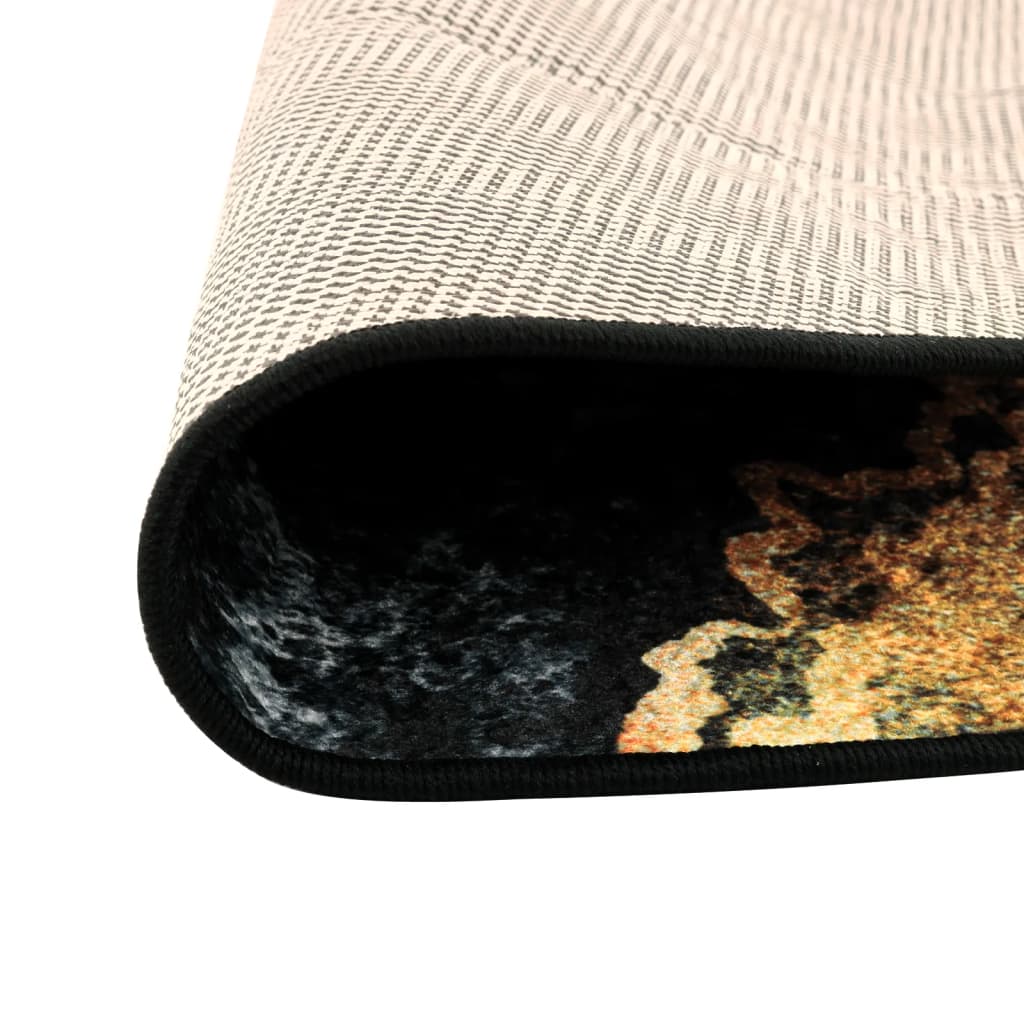 Rug Washable Multicolour Ø 120 cm