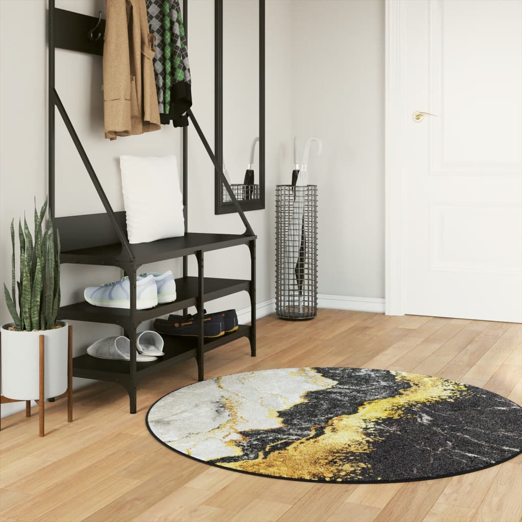 Rug Washable Multicolour Ø 120 cm