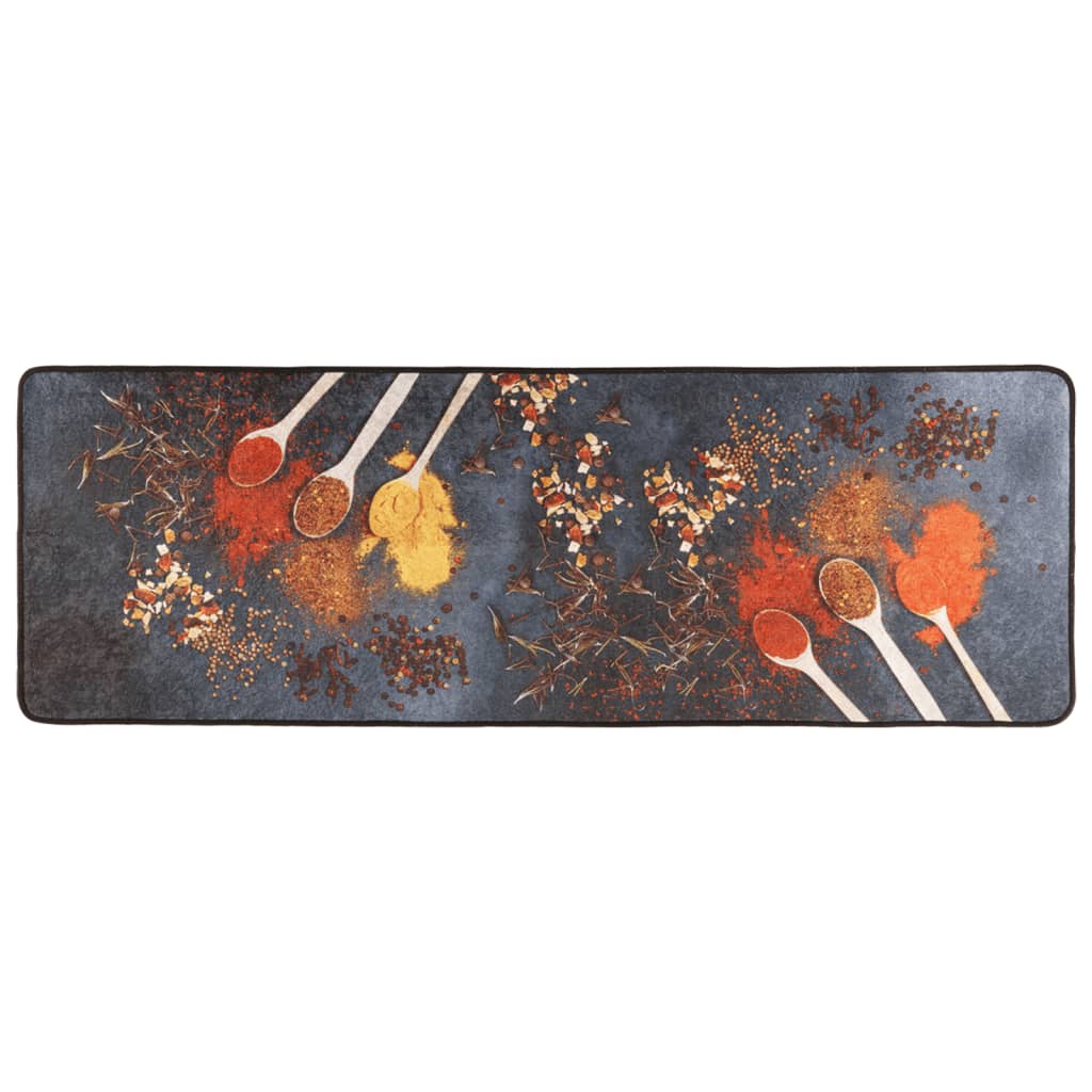 Kitchen Rug Multicolour 60x180 cm Washable