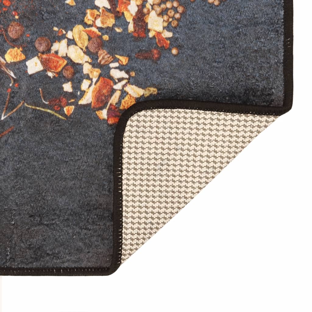 Kitchen Rug Multicolour 60x180 cm Washable