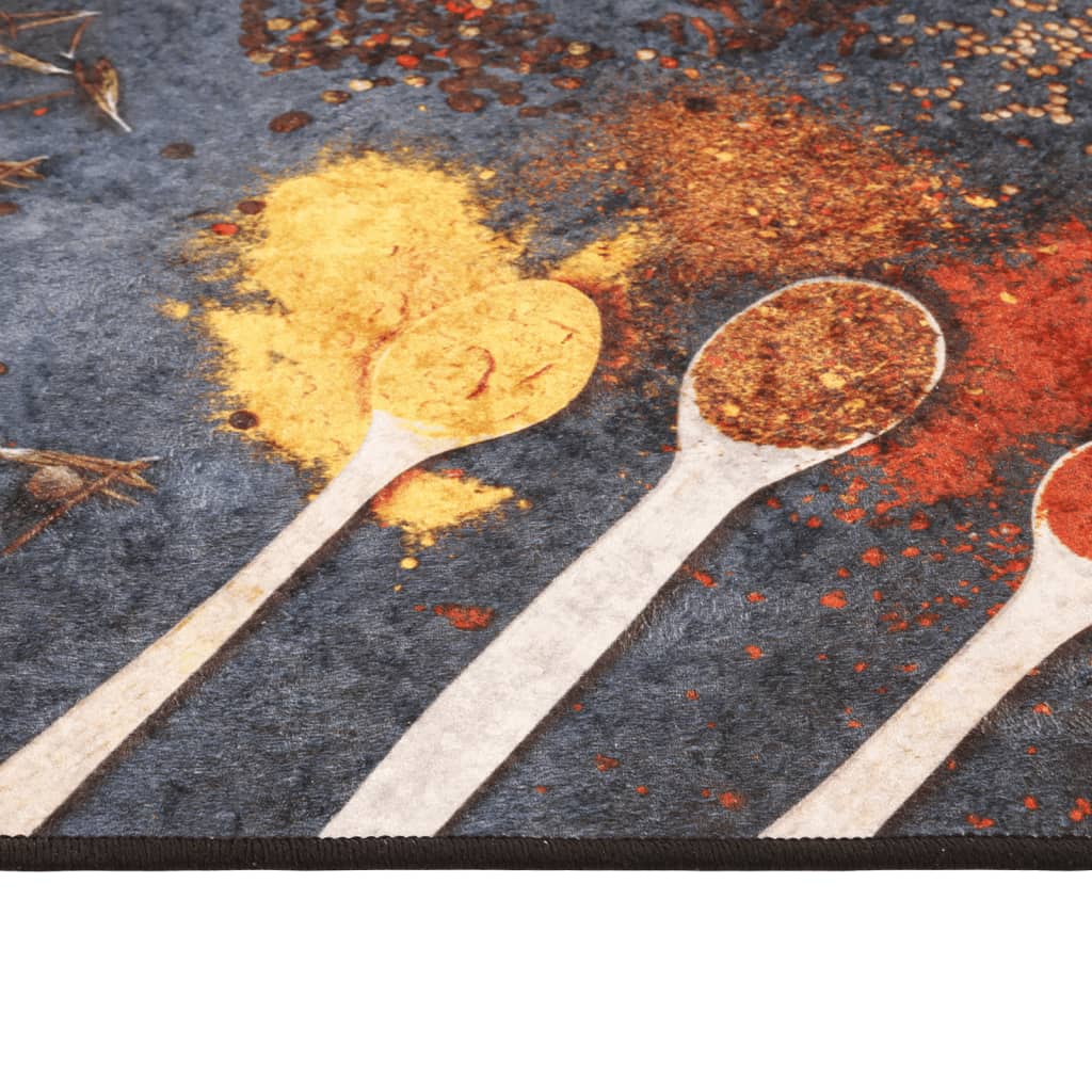 Kitchen Rug Multicolour 60x180 cm Washable