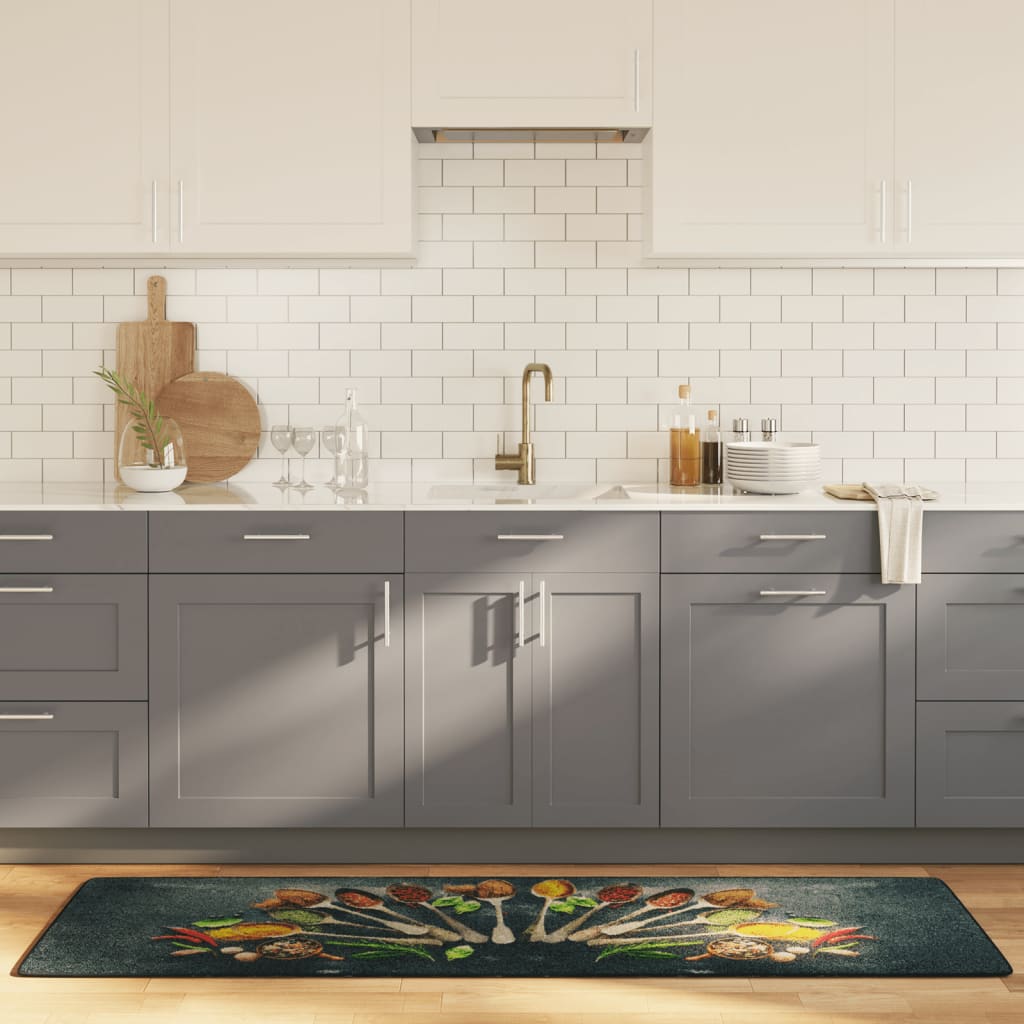 Kitchen Rug Multicolour 60x180 cm Washable
