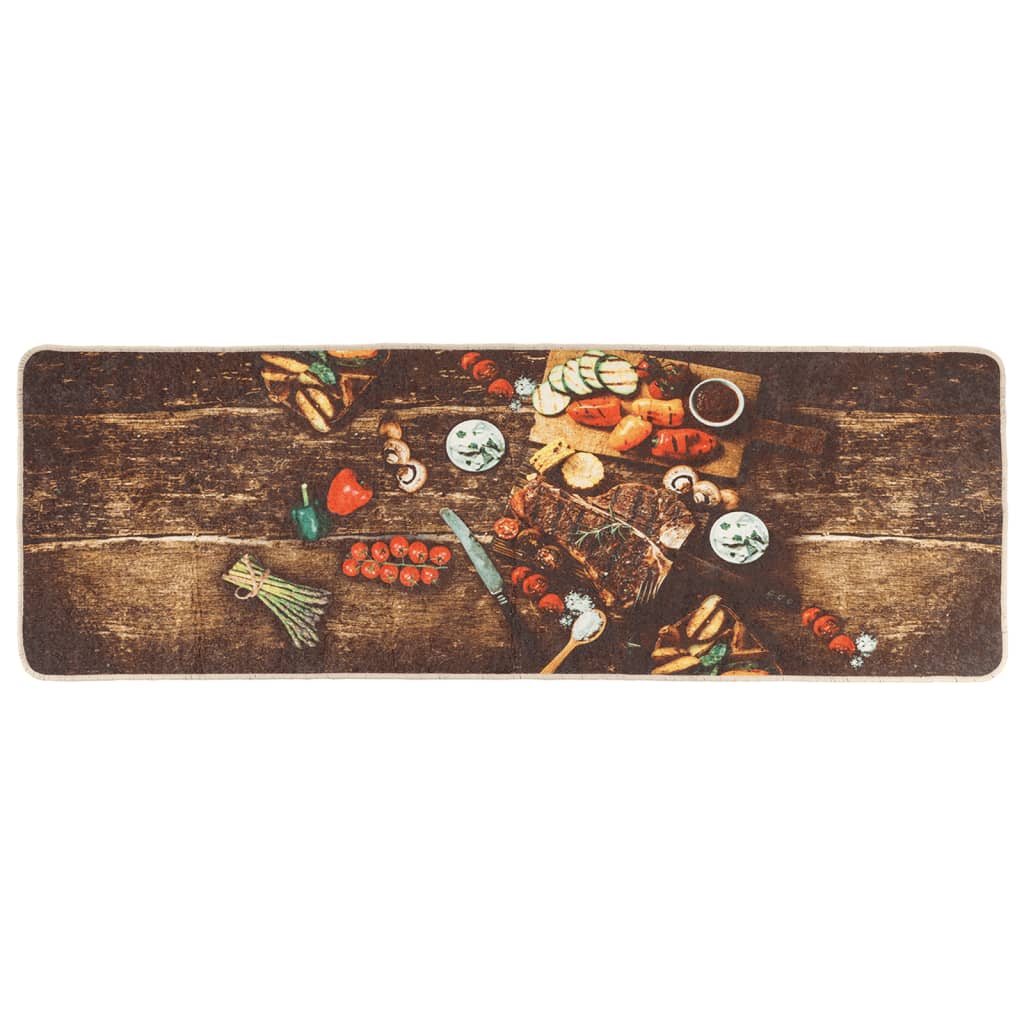 Kitchen Rug Multicolour 60x180 cm Washable