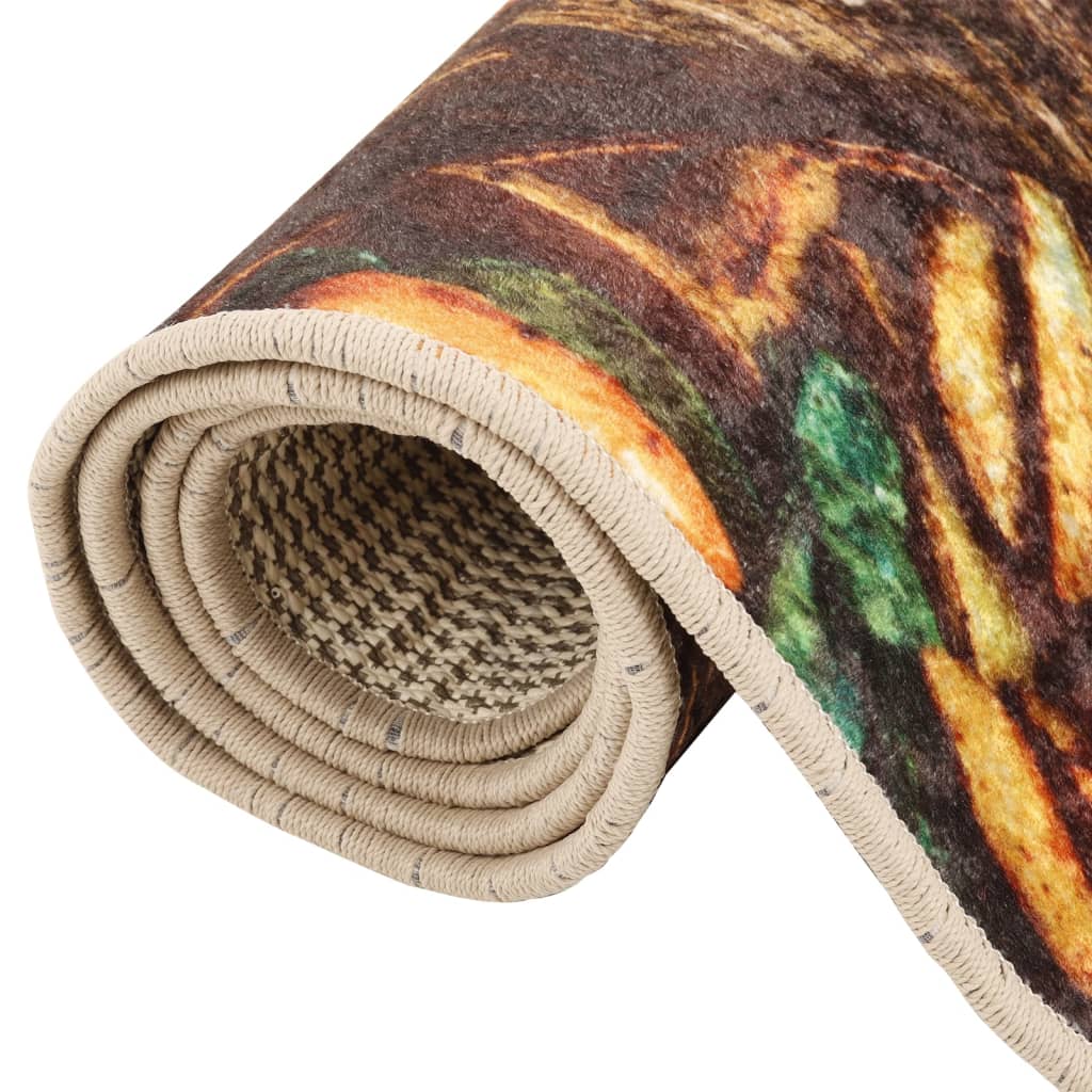 Kitchen Rug Multicolour 60x180 cm Washable