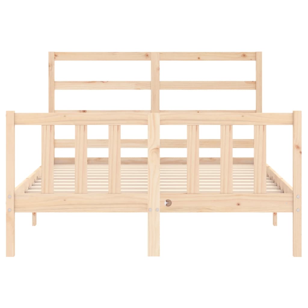 vidaXL Bed Frame without Mattress 140x200 cm Solid Wood Pine