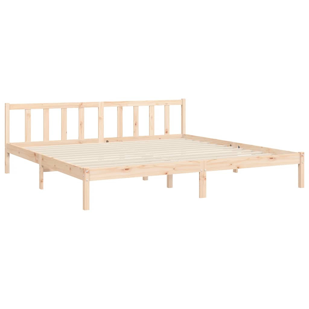 Bed Frame without Mattress Solid Wood Pine