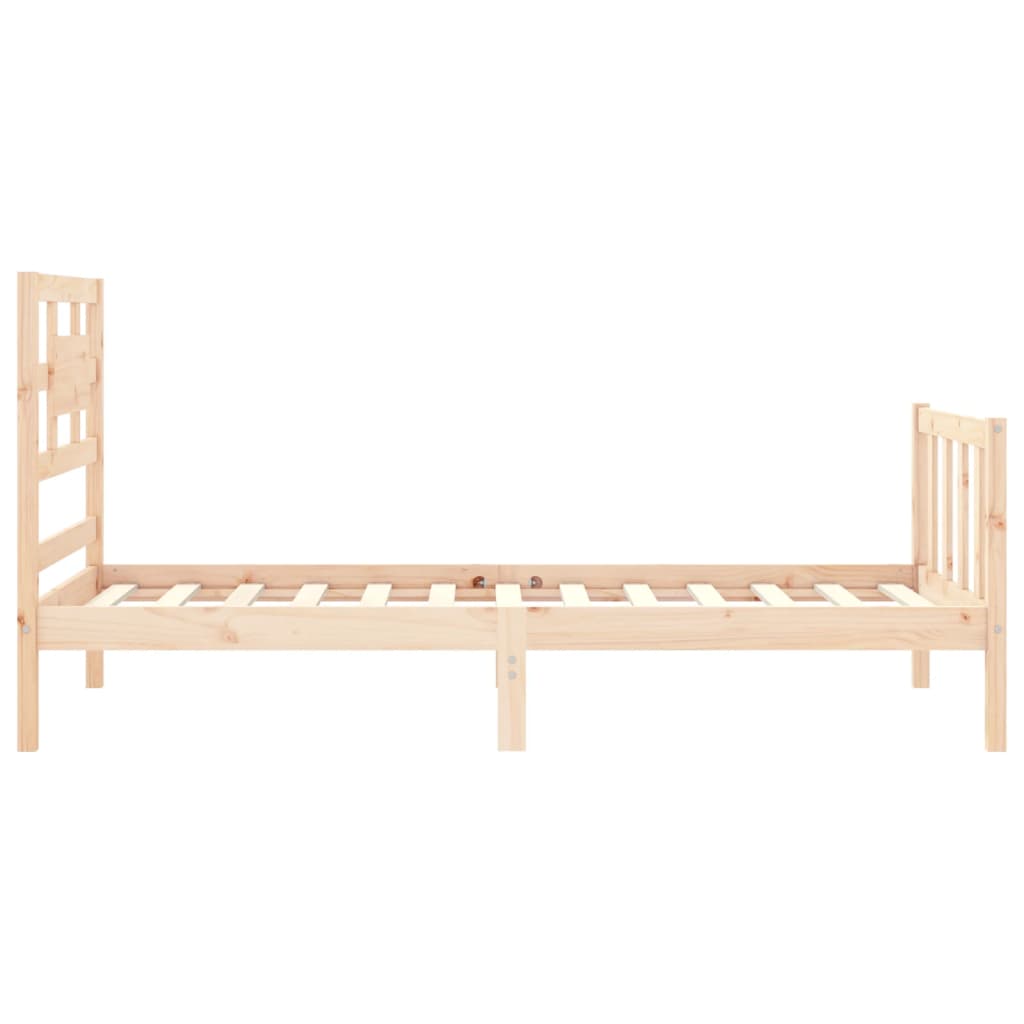 vidaXL Bed Frame without Mattress 90x200 cm Solid Wood Pine