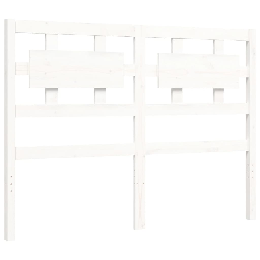 vidaXL Bed Frame without Mattress White 120x200 cm Solid Wood Pine