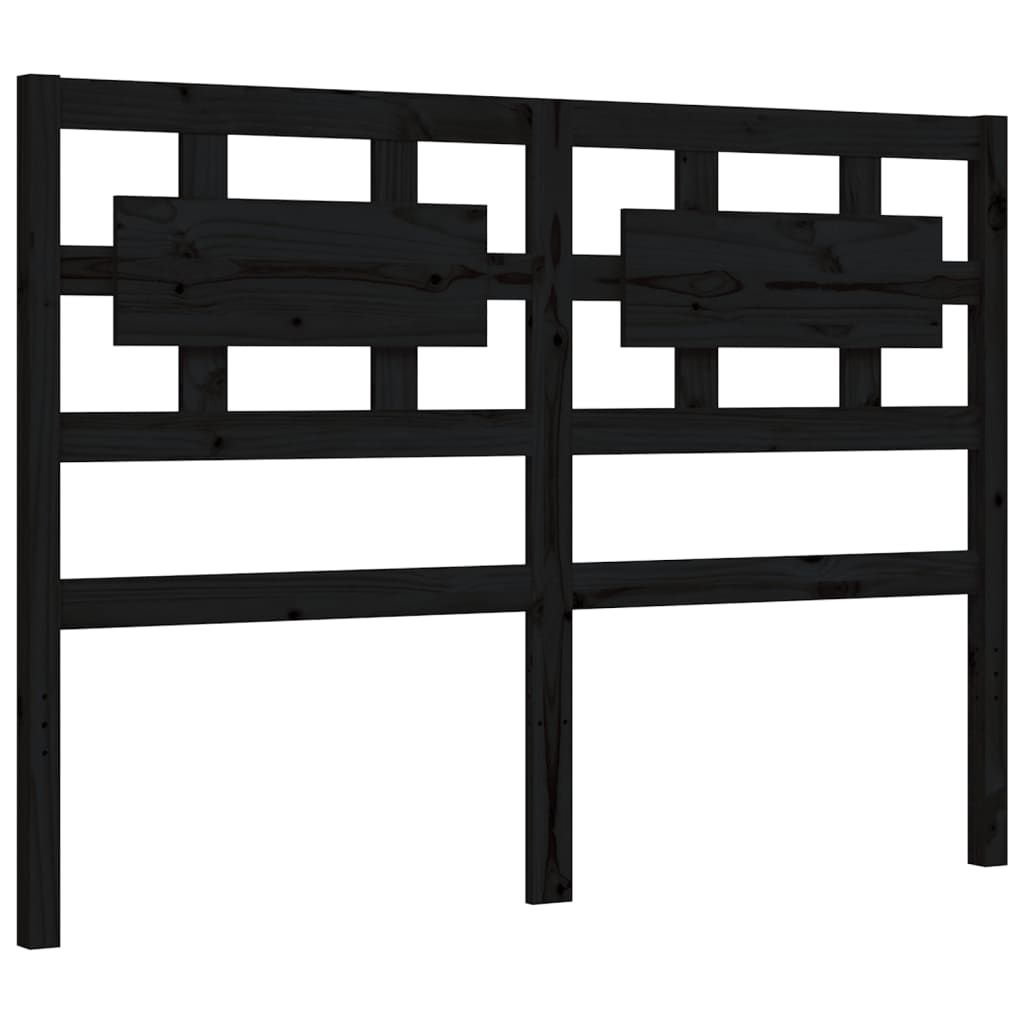 vidaXL Bed Frame without Mattress Black 120x200 cm Solid Wood Pine