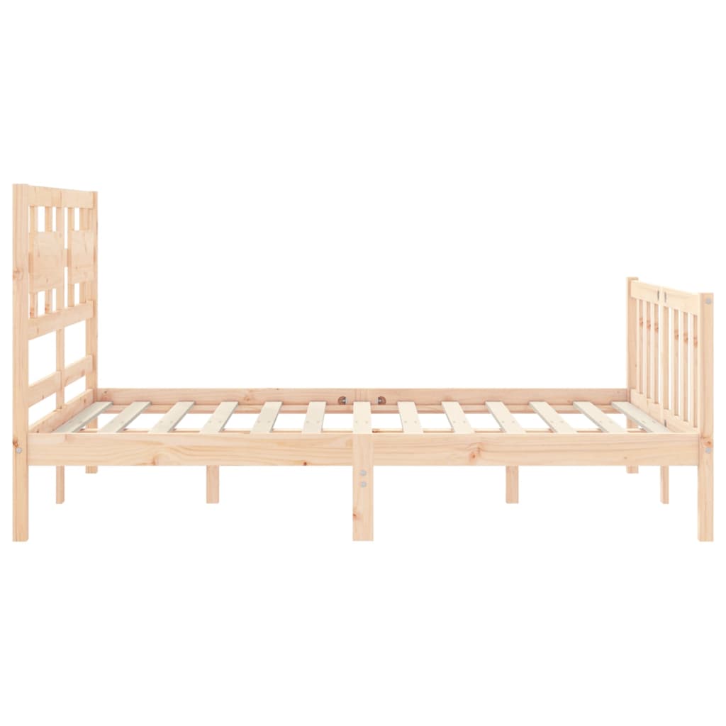 vidaXL Bed Frame without Mattress 140x200 cm Solid Wood Pine