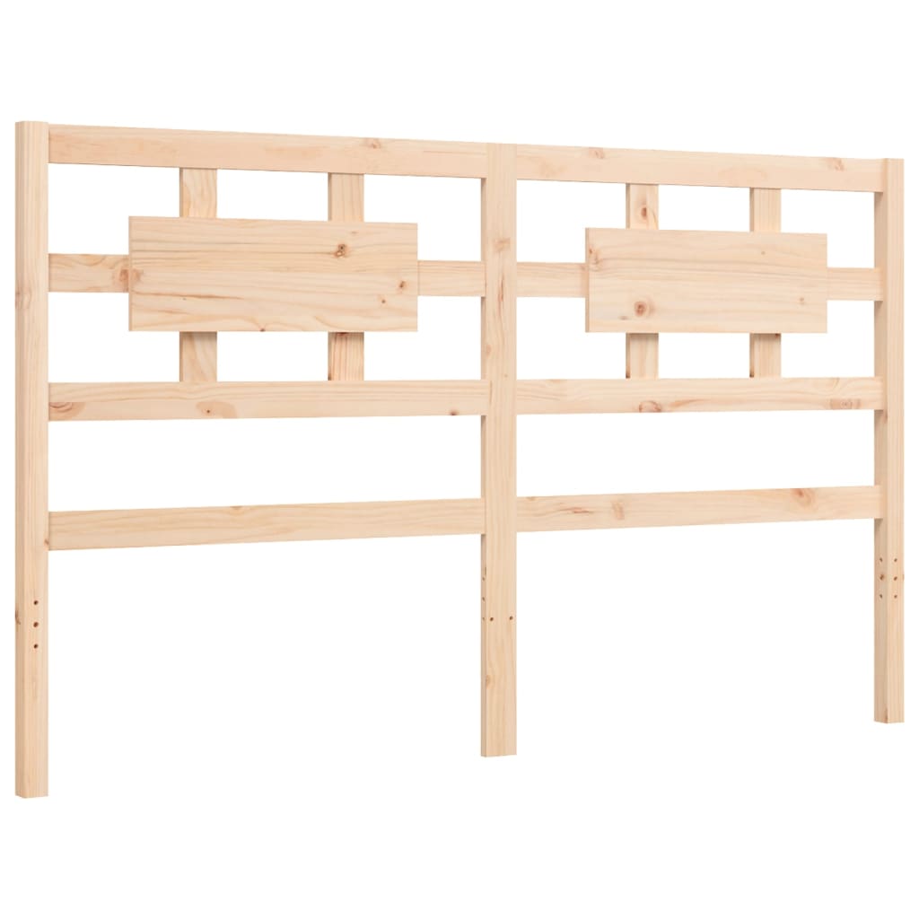 vidaXL Bed Frame without Mattress King Size Solid Wood Pine