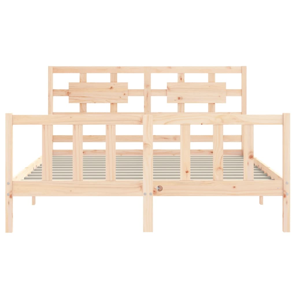 vidaXL Bed Frame without Mattress 160x200 cm Solid Wood Pine