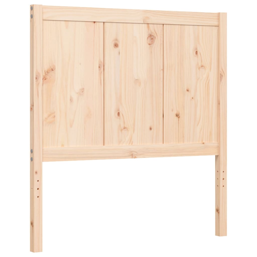 vidaXL Bed Frame without Mattress Single Solid Wood Pine