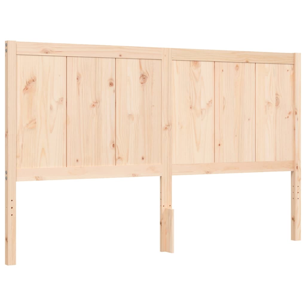 vidaXL Bed Frame without Mattress King Size Solid Wood Pine