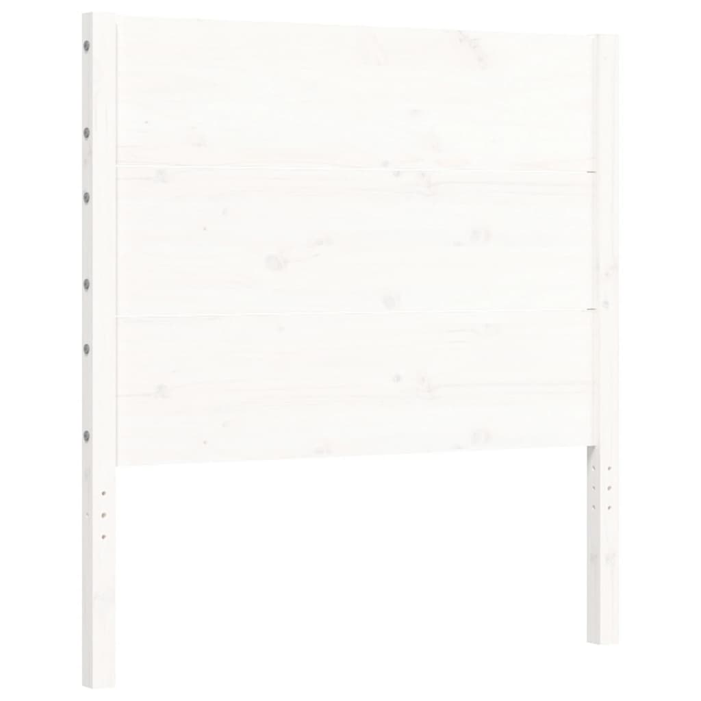 vidaXL Bed Frame without Mattress White 100x200 cm Solid Wood Pine