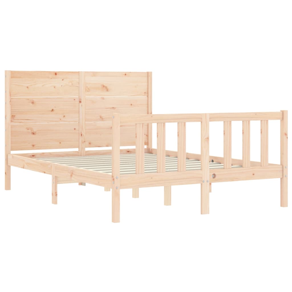 vidaXL Bed Frame without Mattress 120x200 cm Solid Wood Pine