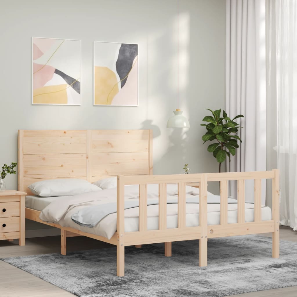 vidaXL Bed Frame without Mattress 120x200 cm Solid Wood Pine