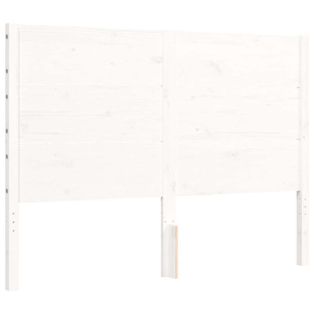 vidaXL Bed Frame without Mattress White 120x200 cm Solid Wood Pine