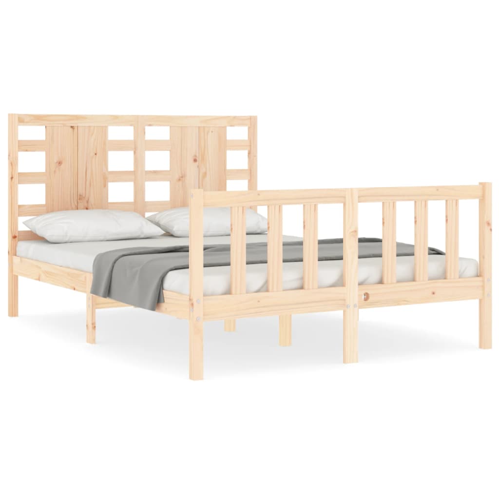 vidaXL Bed Frame without Mattress 120x200 cm Solid Wood Pine