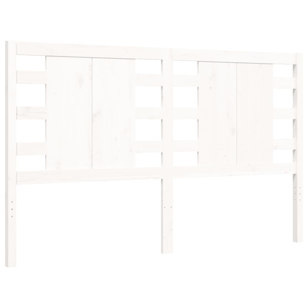 vidaXL Bed Frame without Mattress White 160x200 cm Solid Wood Pine