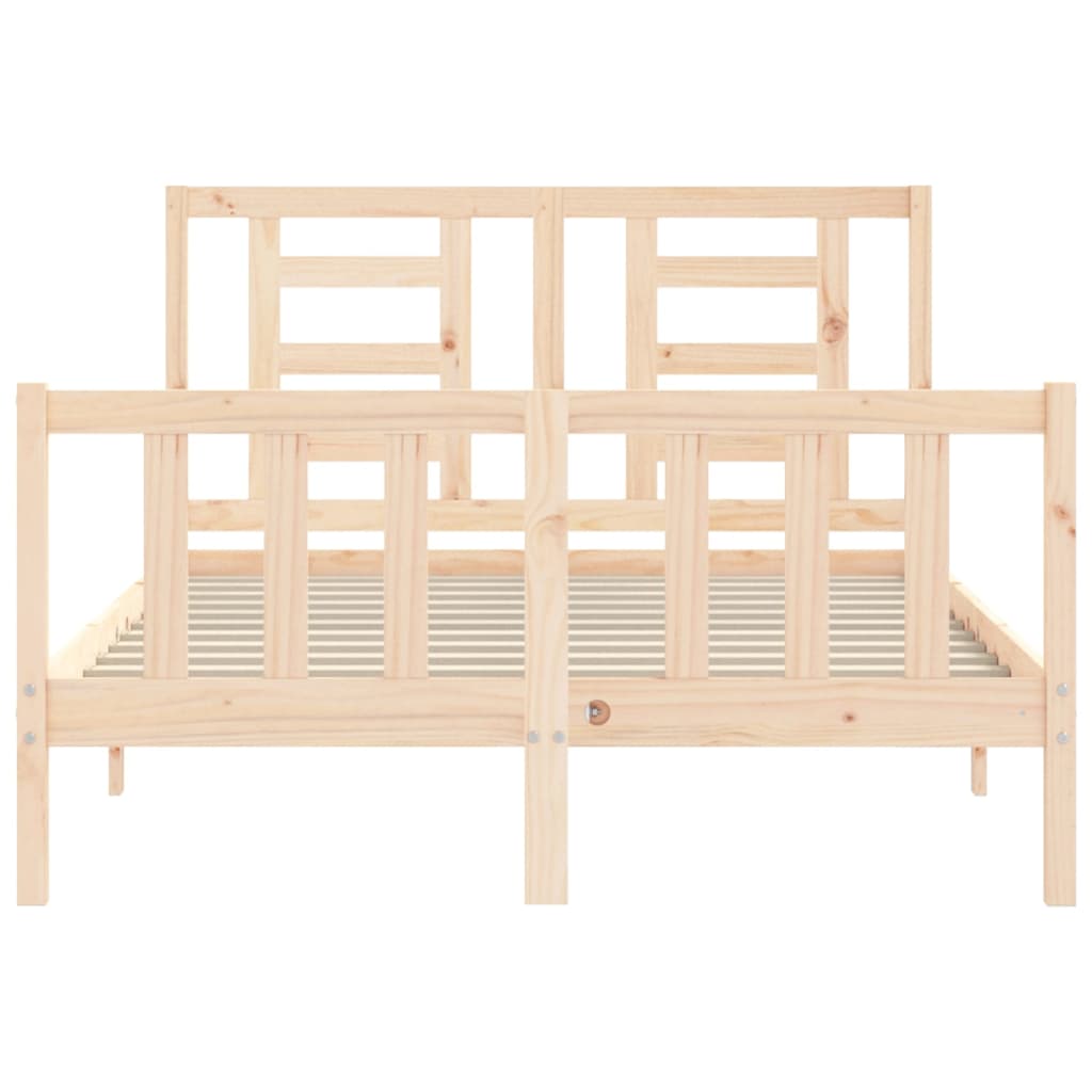 vidaXL Bed Frame without Mattress 140x190 cm Solid Wood Pine