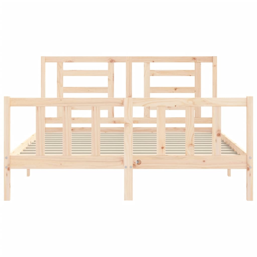 vidaXL Bed Frame without Mattress 160x200 cm Solid Wood Pine