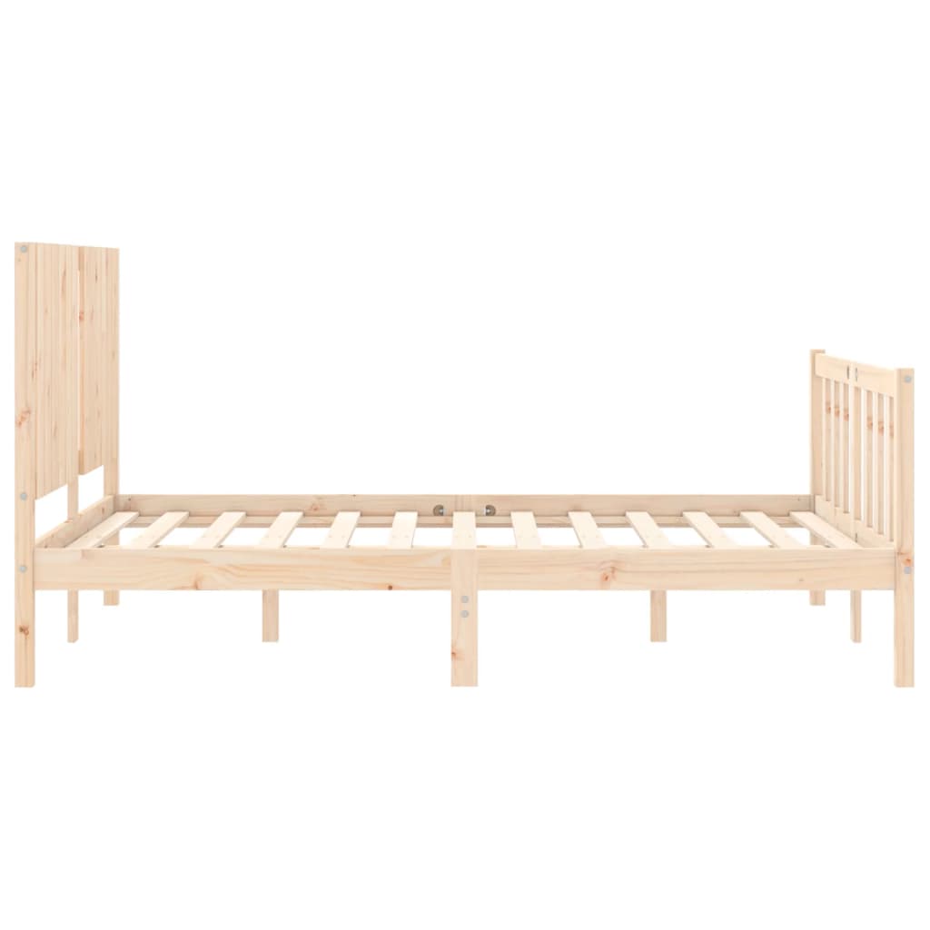 vidaXL Bed Frame without Mattress 140x190 cm Solid Wood Pine