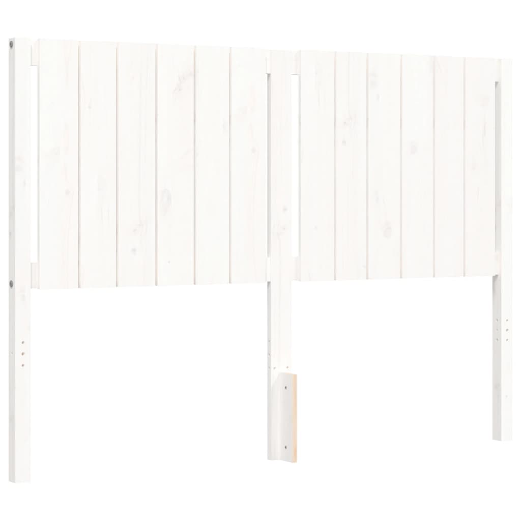 vidaXL Bed Frame without Mattress White 140x190 cm Solid Wood Pine