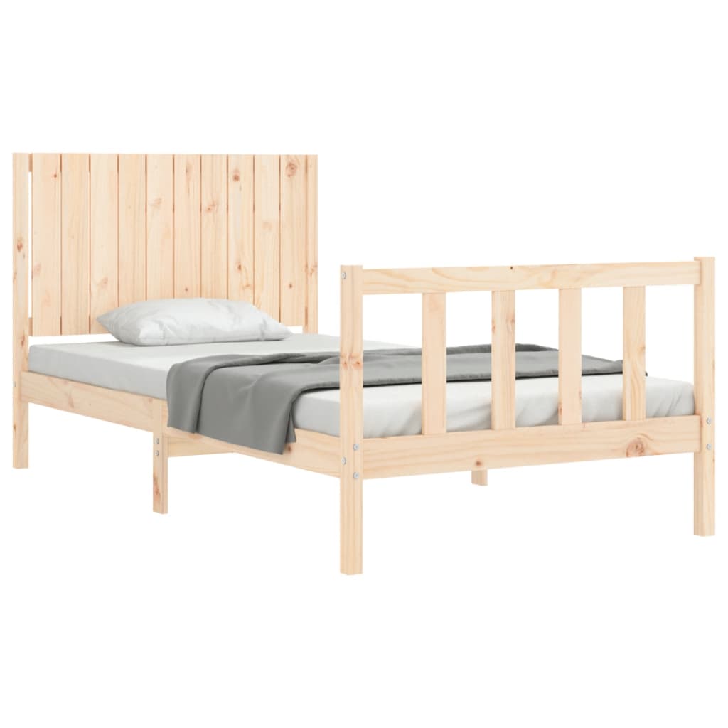 vidaXL Bed Frame without Mattress 100x200 cm Solid Wood Pine