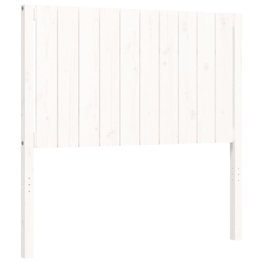 vidaXL Bed Frame without Mattress White 100x200 cm Solid Wood Pine